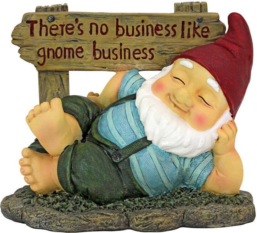 Design Toscano Statues - Irving Gnomlim Resting Gnome Statue