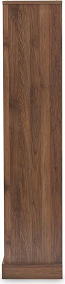 Wholesale Interiors Bookcases & Display Units - Burnwood Modern and Contemporary Walnut Brown Finished Wood 2-Drawer Bookcase