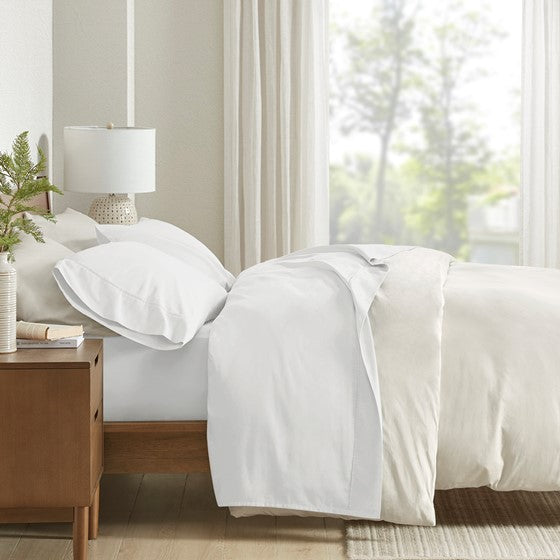 Olliix.com Sheets & Sheet Sets - 300TC BCI Cotton Sheet Set White Queen