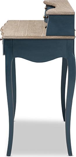 Wholesale Interiors Desks - Celestine French Provincial Blue Spruce Finished Wood Accent Writing Desk