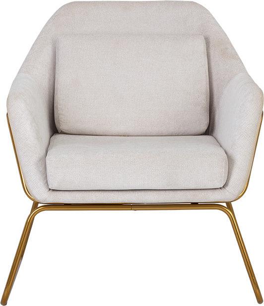 SUNPAN Accent Chairs - Watts Lounge Chair Gold Polo Club Muslin & Bravo Cream