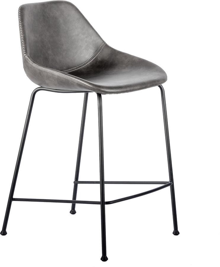 Euro Style Barstools - Corinna Counter Stool in Dark Gray - Set of 2