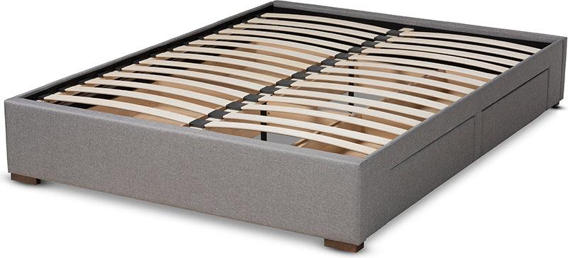 Wholesale Interiors Beds - Leni Queen Storage Bed Gray