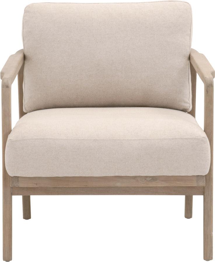 Essentials For Living Accent Chairs - Harbor Club Chair Smoke Gray Oak & White Rope