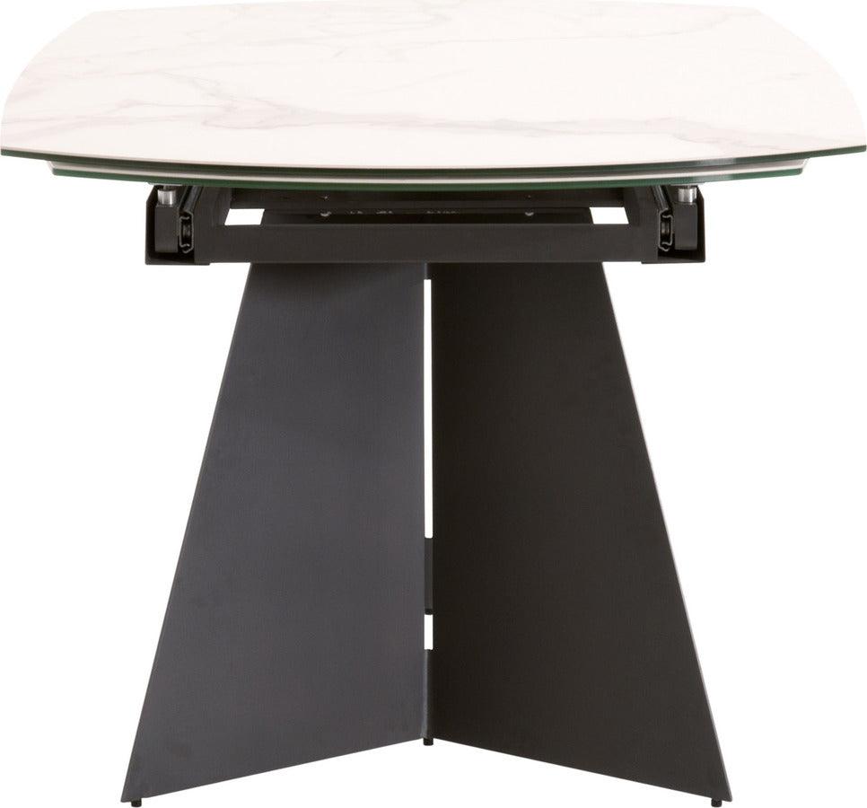 Essentials For Living Dining Tables - Torque Extension Dining Table Matte Dark Gray