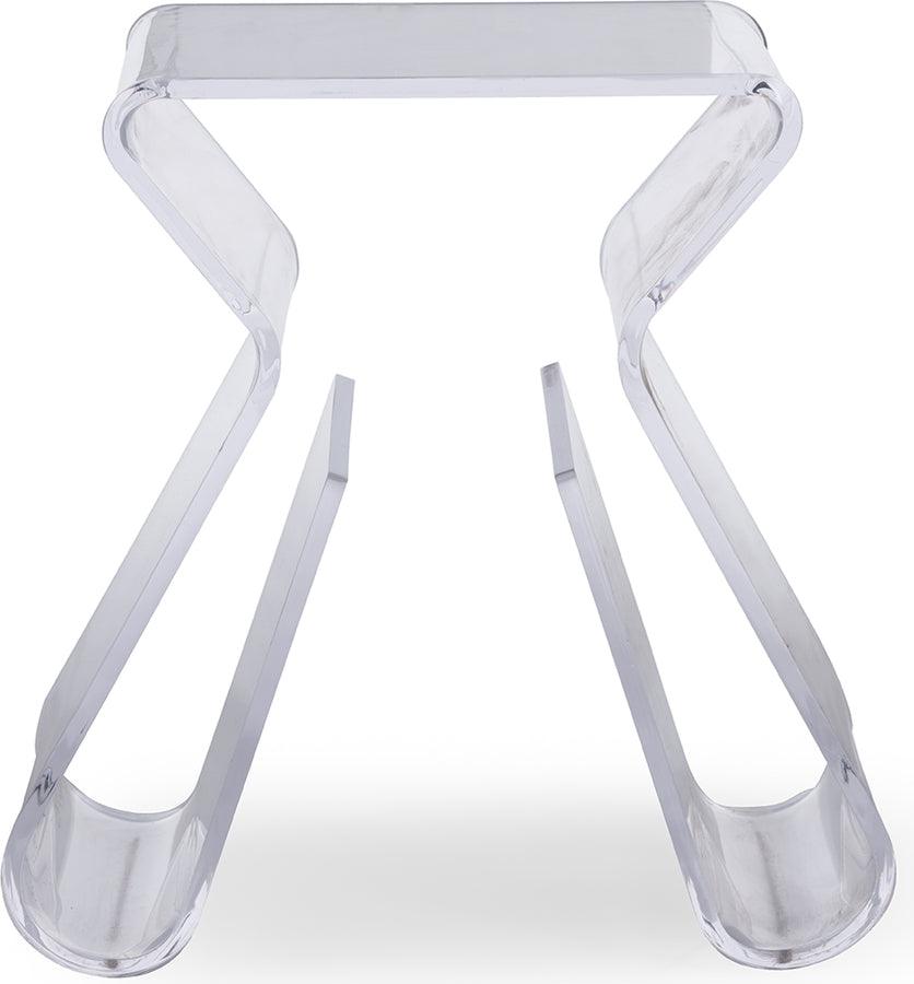Wholesale Interiors Side & End Tables - Acrylic End Table with Magazine Rack