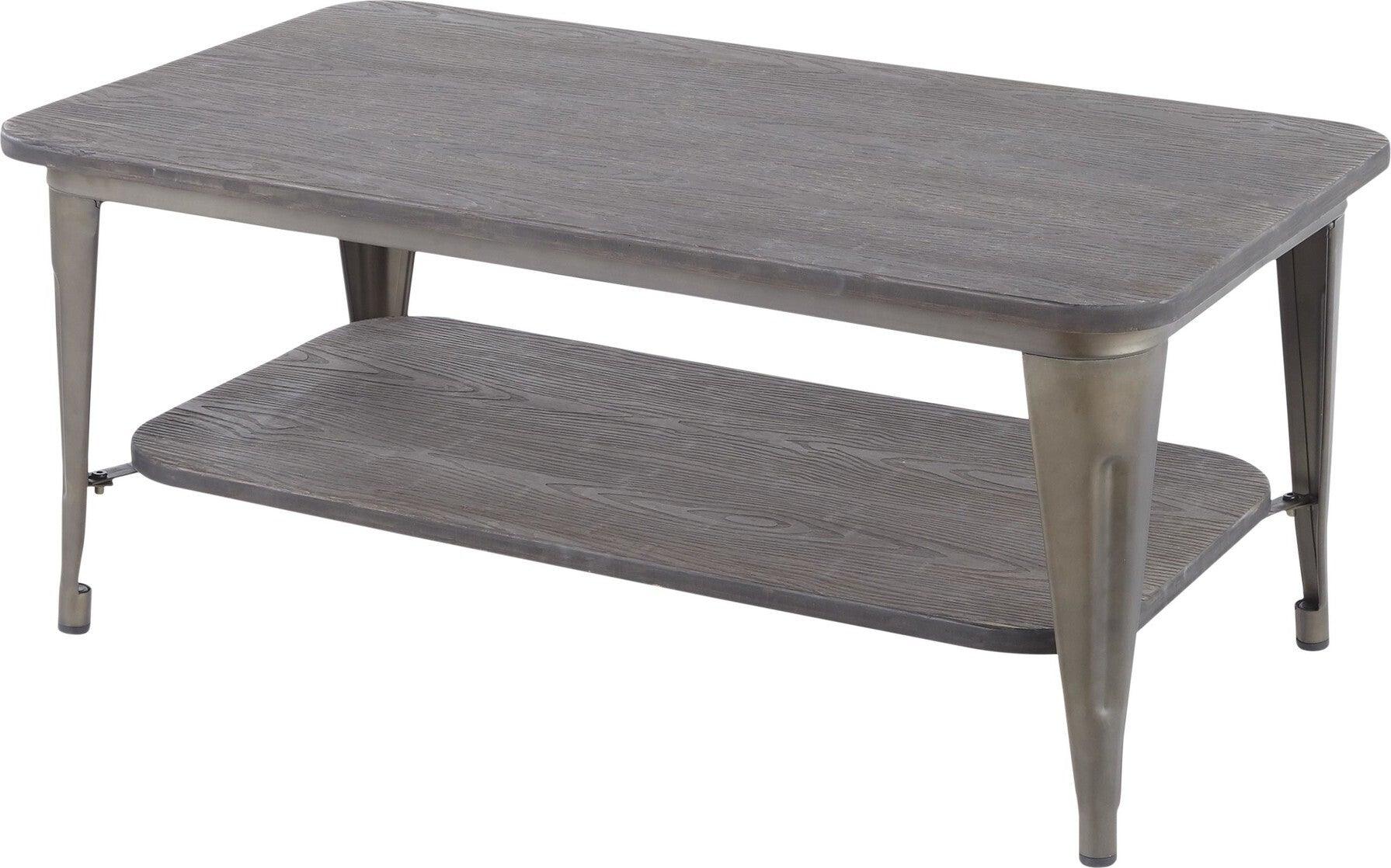 Lumisource Coffee Tables - Oregon Coffee Table Antique & Espresso