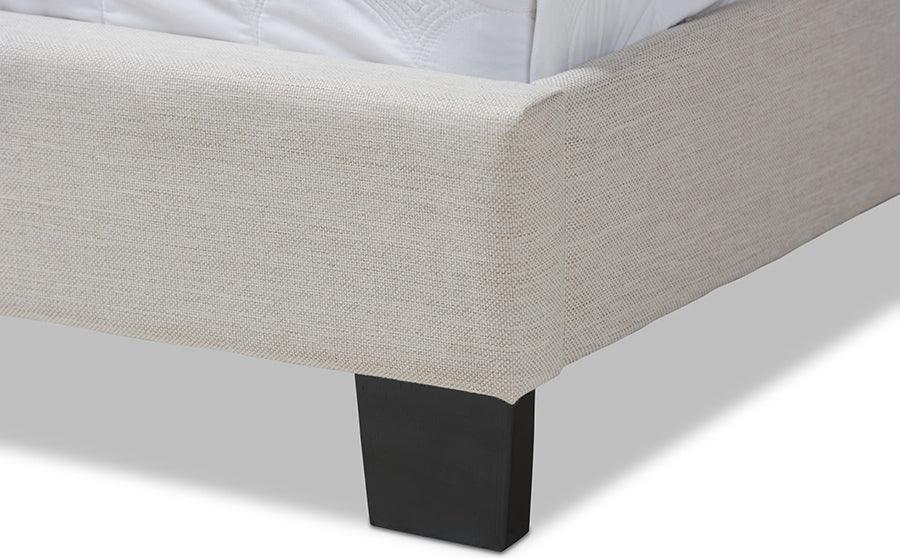 Wholesale Interiors Beds - Vivienne Queen Bed Light Beige