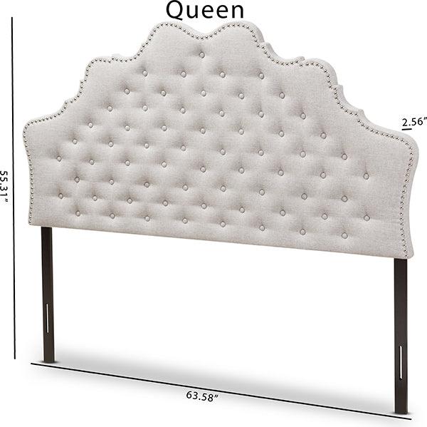 Wholesale Interiors Headboards - Hilda Queen Headboard Grayish Beige