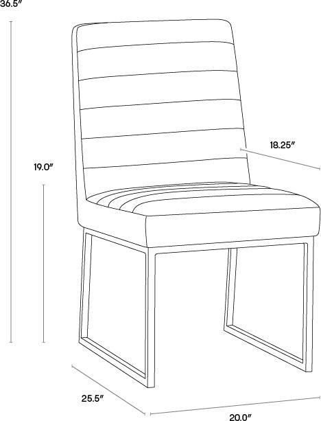 SUNPAN Dining Chairs - Spyros Dining Chair - Tobacco Tan (Set of 2)
