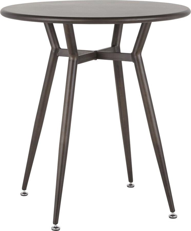 Lumisource Dining Tables - Clara Industrial Round Dinette Table in Antique Metal
