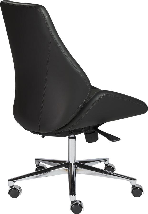 Euro Style Task Chairs - Bergen Low Back Office Chair w/o Armrests Black