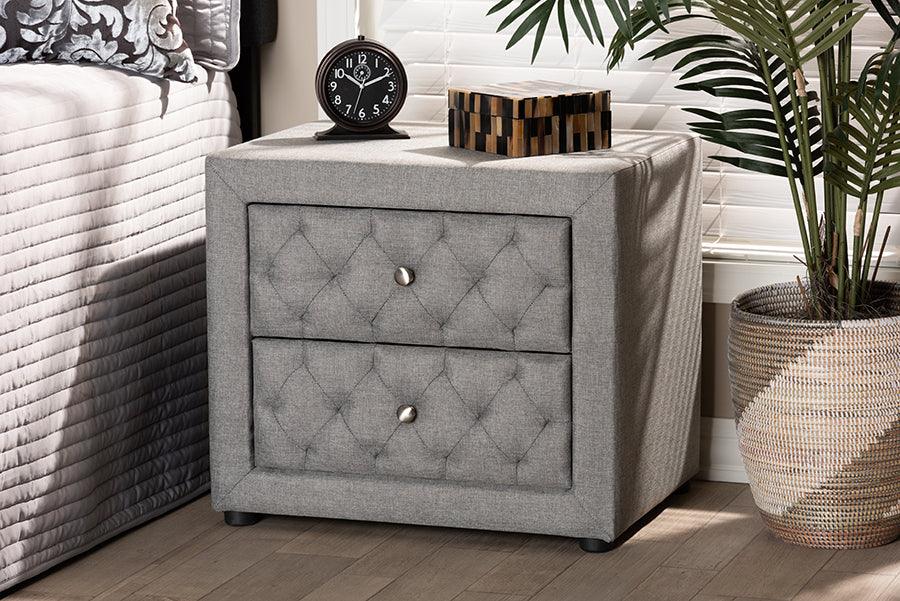 Wholesale Interiors Nightstands & Side Tables - Lepine Nightstand Gray