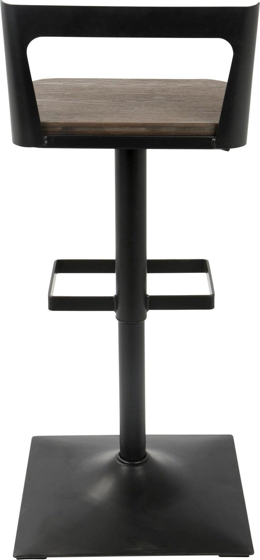 Lumisource Barstools - Samurai Barstool Black & Espresso