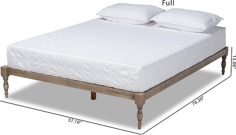 Wholesale Interiors Beds - Iseline Queen Bed Antique Gray