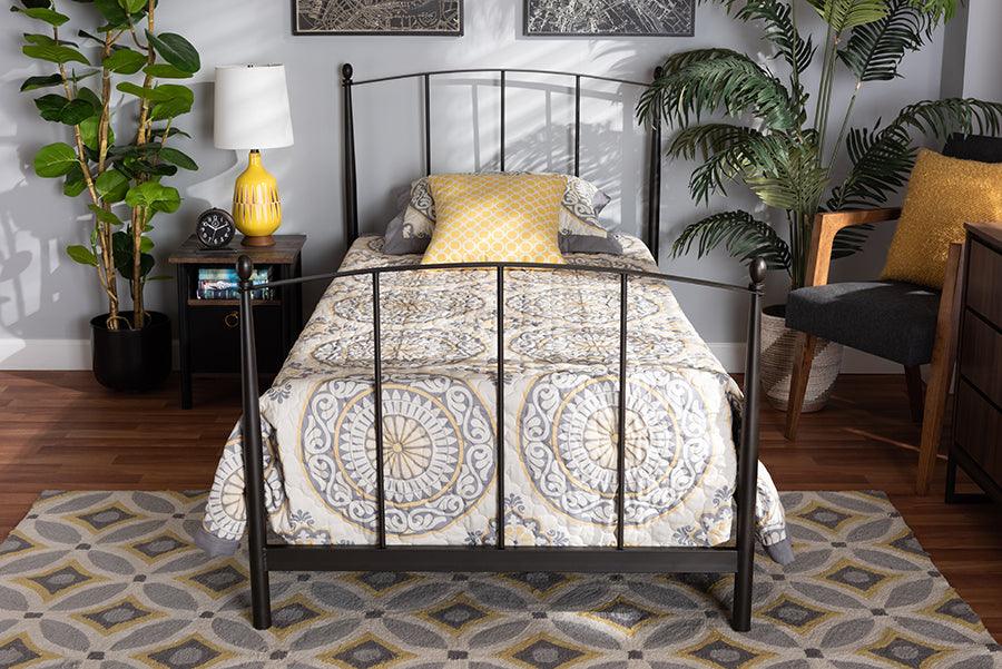 Wholesale Interiors Beds - Lana Twin Size Platform Bed Black