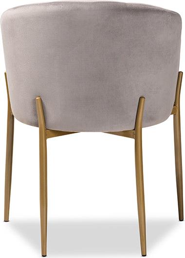 Wholesale Interiors Dining Chairs - Ballard Glamour Dining Chair Gray & Gold