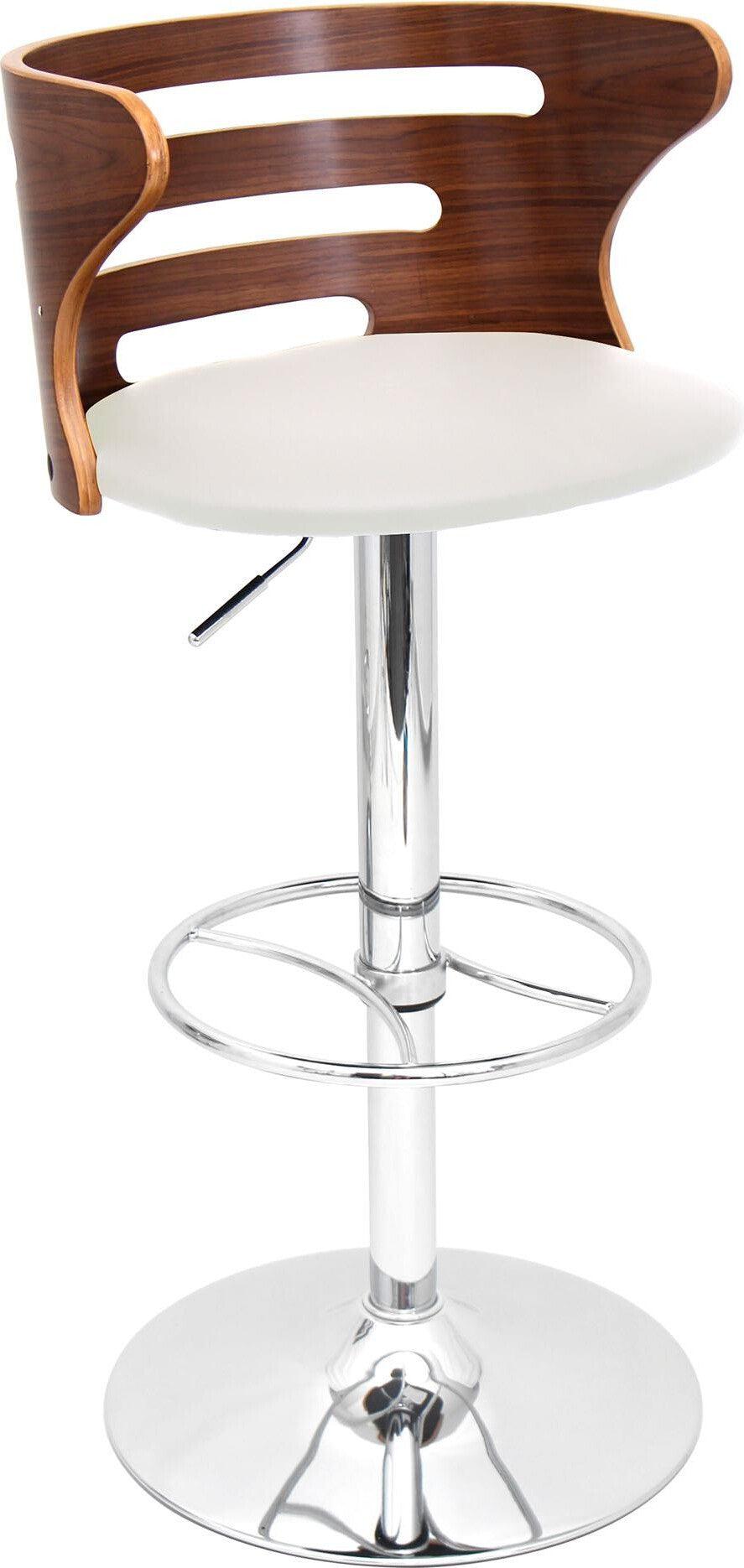 Lumisource Barstools - Cosi Barstool Walnut & Cream (Set of 2)