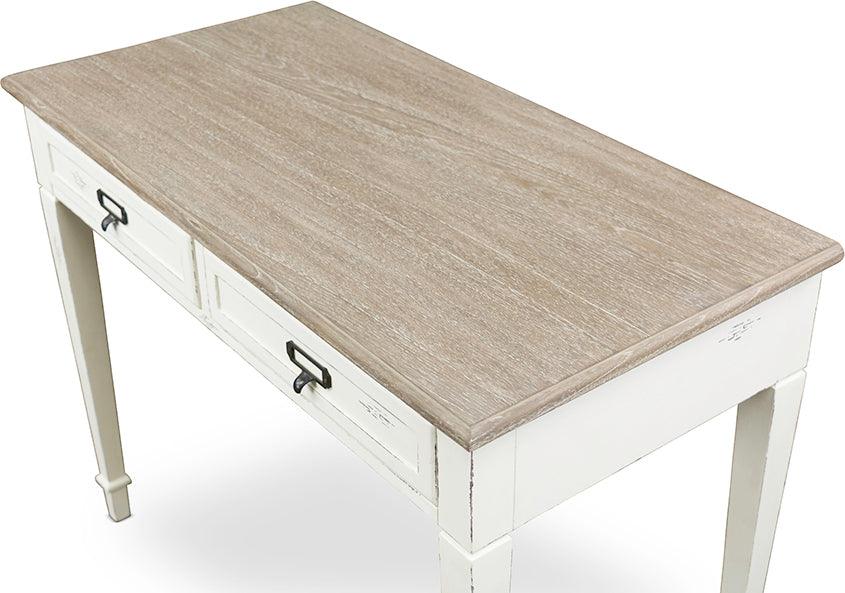 Wholesale Interiors Desks - Dauphine French Accent Writing Desk White & Light Brown