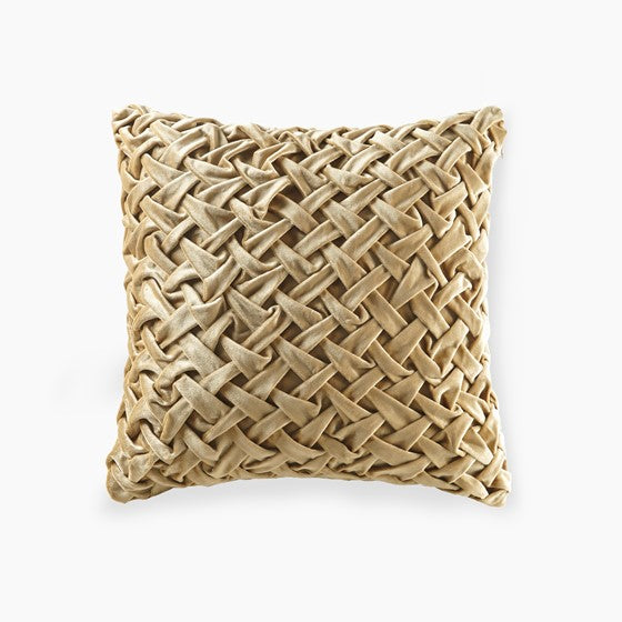 Olliix.com Pillows & Throws - Square Decor Pillow Gold