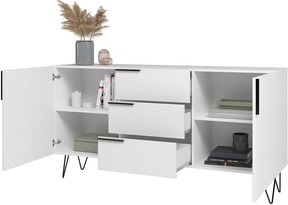 Manhattan Comfort Buffets & Cabinets - Beekman 62.99 Sideboard in White