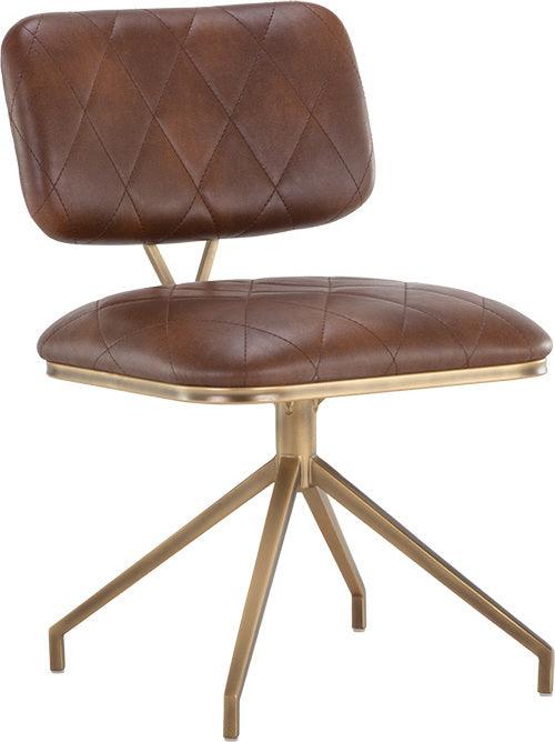 SUNPAN Dining Chairs - Virtu Swivel Dining Chair - Bravo Cognac (Set of 2)