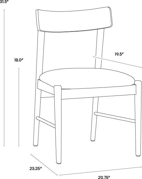 SUNPAN Dining Chairs - Madison Dining Chair - Polo Club Stone (Set of 2)