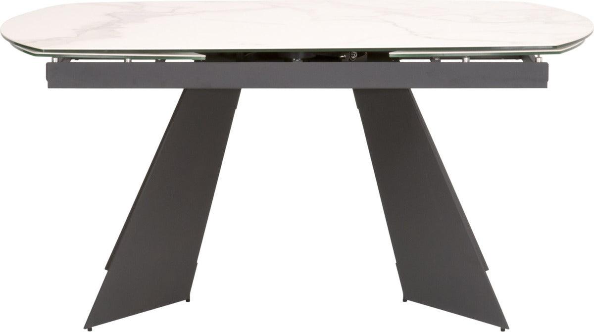 Essentials For Living Dining Tables - Torque Extension Dining Table Matte Dark Gray