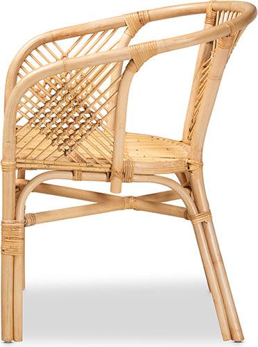 Wholesale Interiors Dining Chairs - Kagama Modern Bohemian Natural Brown Rattan Dining Chair