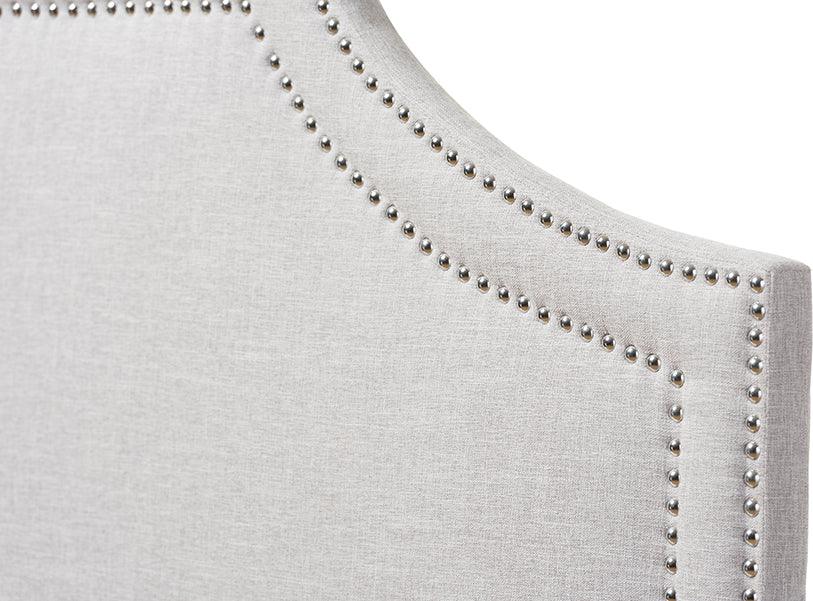 Wholesale Interiors Headboards - Avignon Modern And Contemporary Grayish Beige Fabric Upholstered Full Size Headboard
