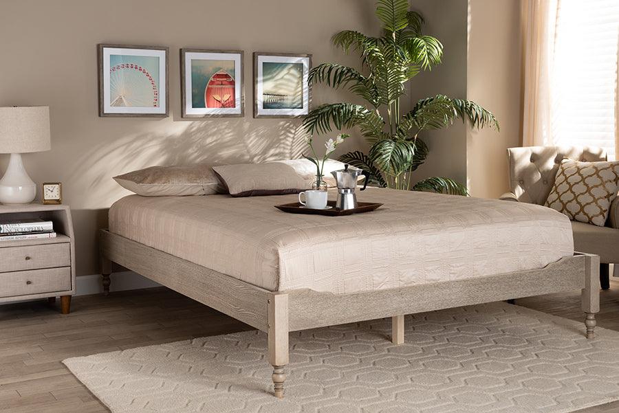 Wholesale Interiors Beds - Laure Queen Bed Antique White
