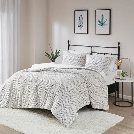 Olliix.com Comforters & Blankets - Ultra Plush Down Alternative Comforter Set Ivory Twin XL