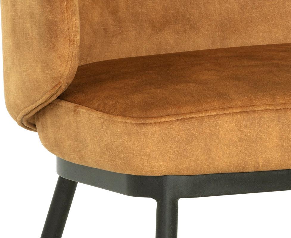 SUNPAN Accent Chairs - Echo Lounge Chair Black Nono Tapenade Gold