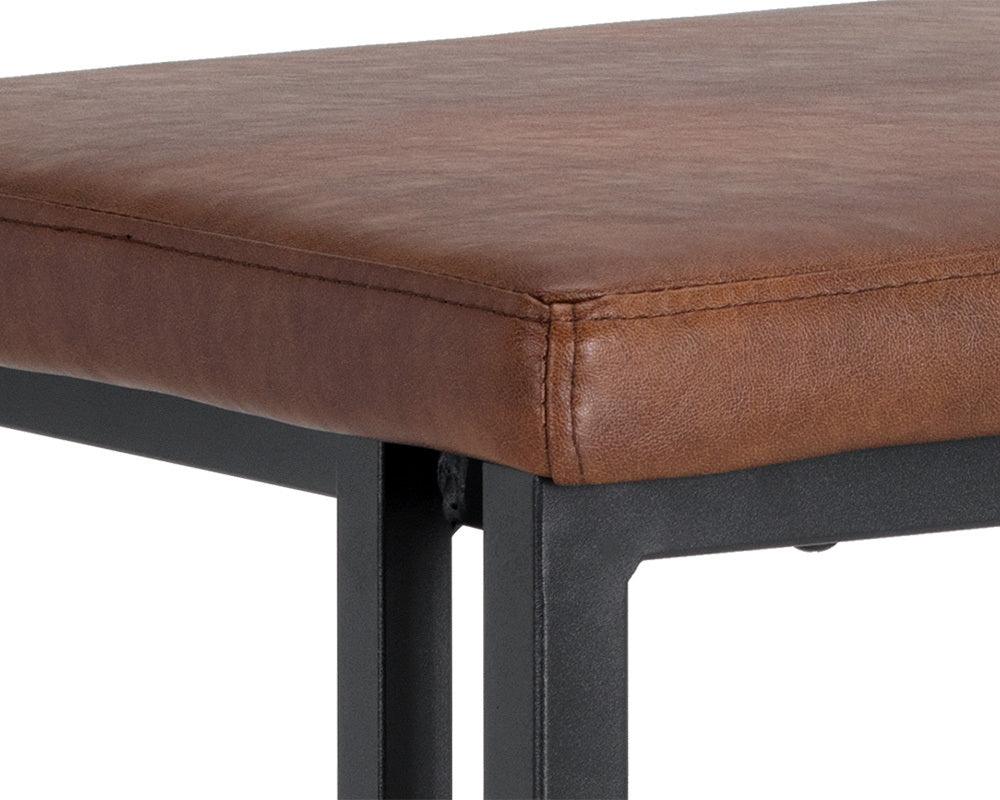 SUNPAN Barstools - Boone Barstool - Black - Bravo Cognac (Set of 2)