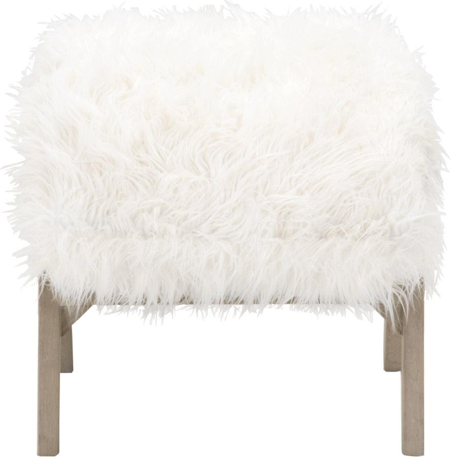 Essentials For Living Ottomans & Stools - Tibet Ottoman Smoke Gray Oak