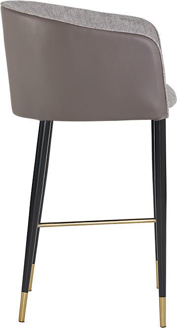 SUNPAN Barstools - Asher Barstool - Flint Grey / Napa Taupe