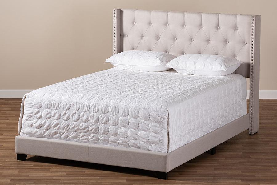 Wholesale Interiors Beds - Brady King Bed Beige