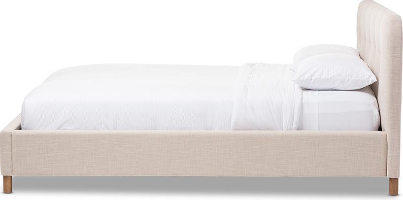 Wholesale Interiors Beds - Germaine Queen Bed Beige