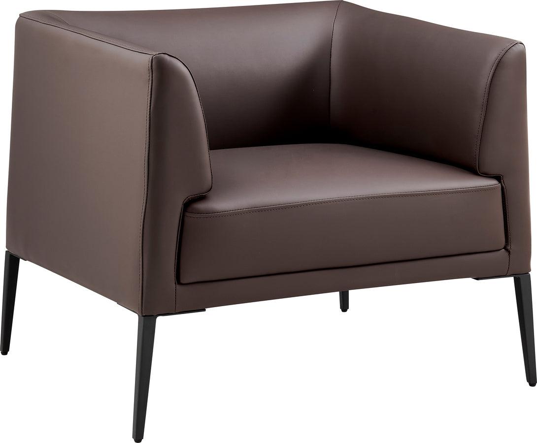 Euro Style Accent Chairs - Matias Lounge Chair Brown