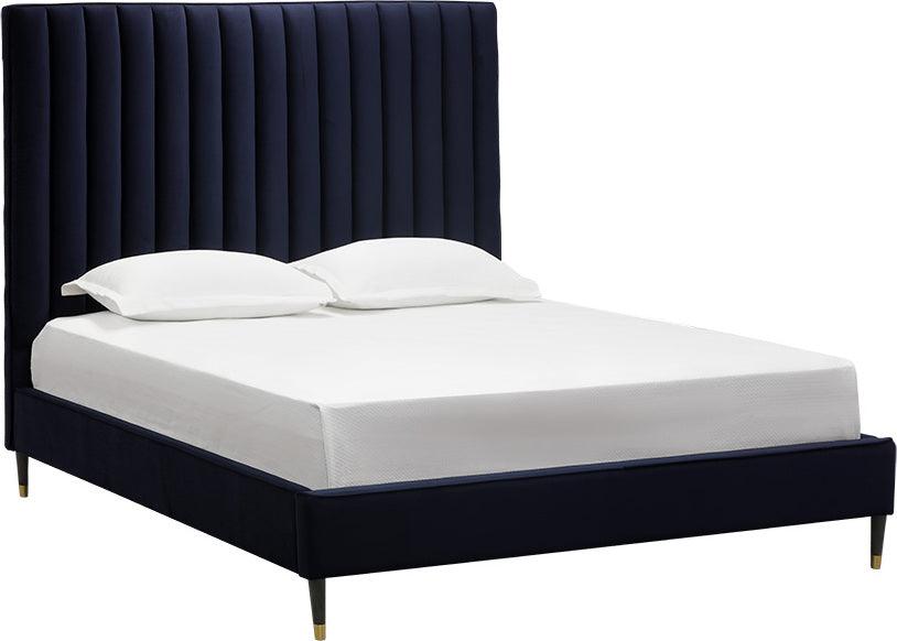 SUNPAN Beds - Yosi Bed - Queen - Abbington Navy Blue
