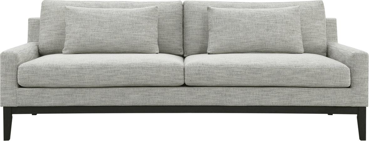 Sagebrook Home Sofas & Couches - Wood, 3-Seater Bolstered Sofa, Tan/Black