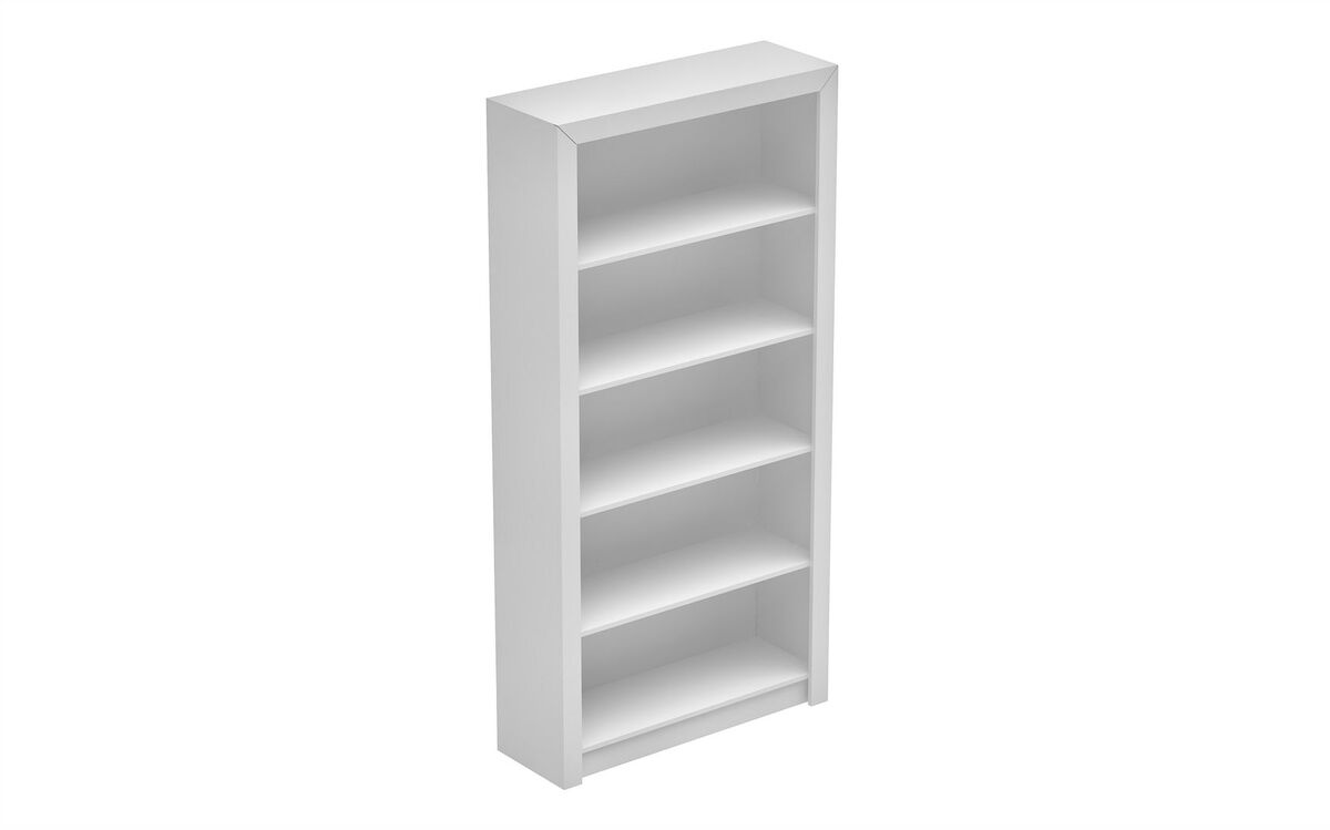 Manhattan Comfort Bookcases & Display Units - Olinda Bookcase 1.0 with 5 shelves in White