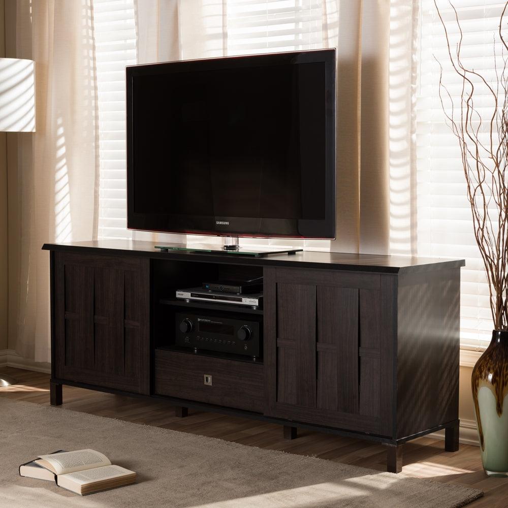 Wholesale Interiors TV & Media Units - Unna TV Cabinet Dark Brown