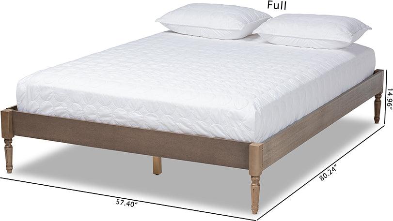 Wholesale Interiors Beds - Colette Full Bed Weathered Gray
