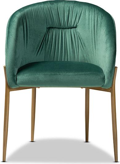 Wholesale Interiors Dining Chairs - Ballard Glamour Dining Chair Green & Gold