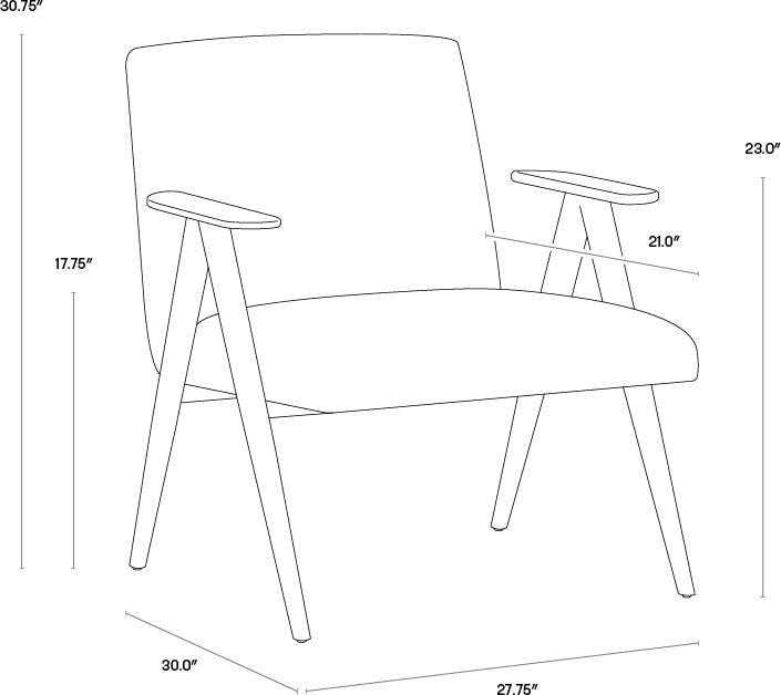 SUNPAN Accent Chairs - Baldwin Lounge Chair San Remo Winter Cloud