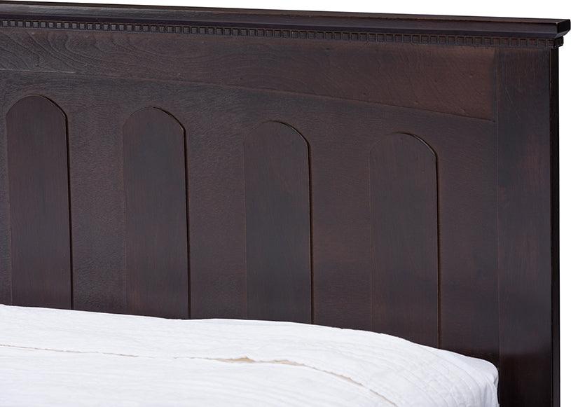 Wholesale Interiors Beds - Spuma Cappuccino Wood Contemporary Twin-Size Bed