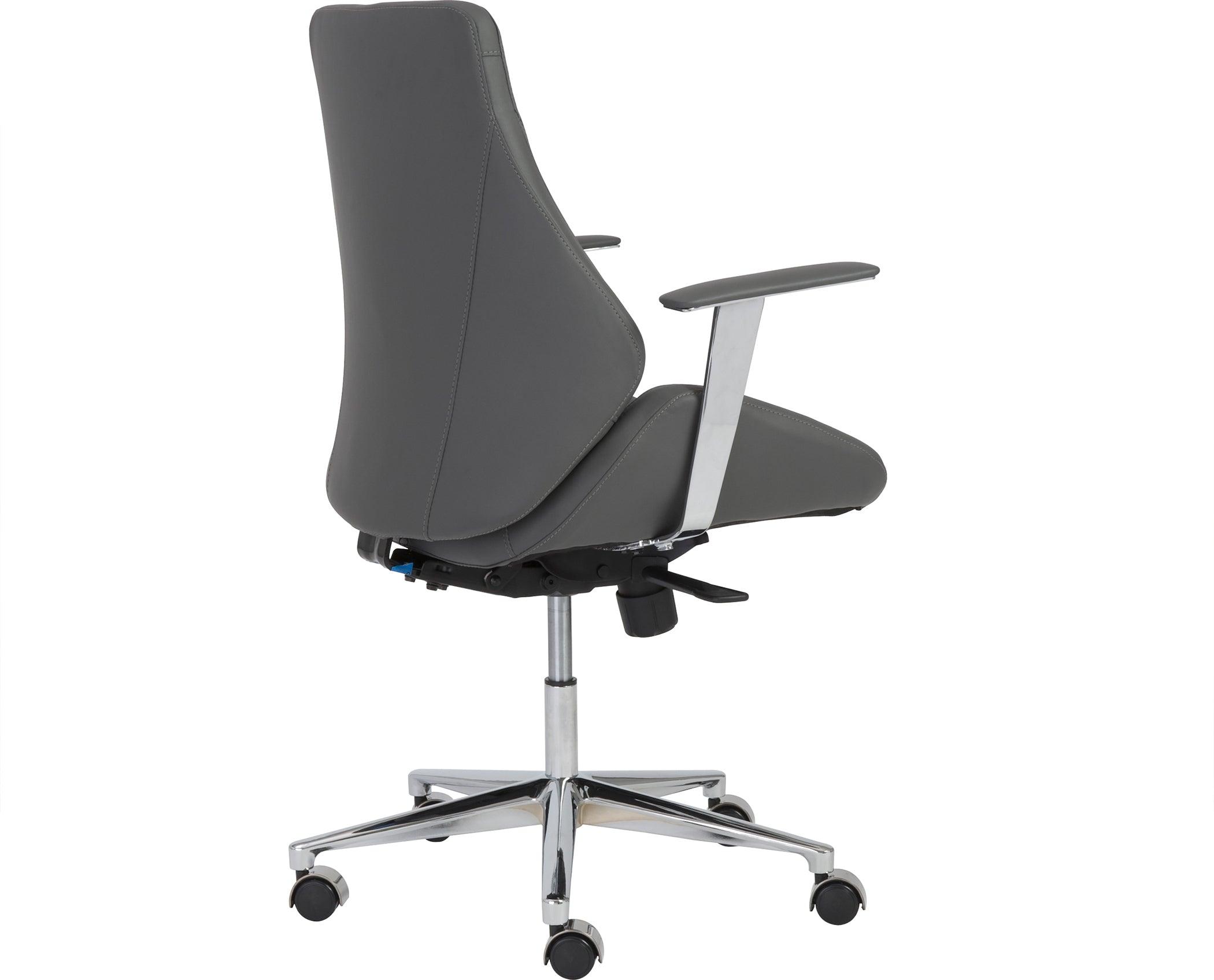 Euro Style Task Chairs - Bergen Low Back Office Chair Gray