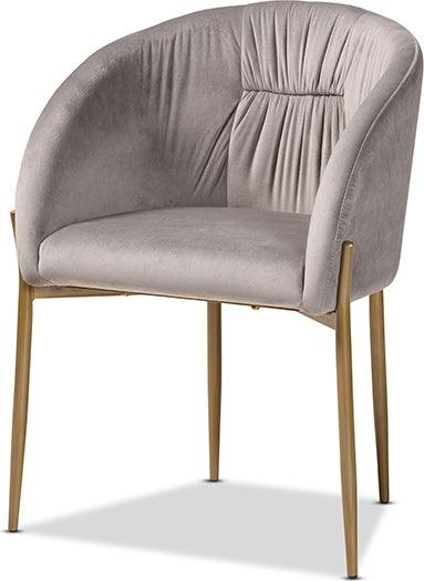 Wholesale Interiors Dining Chairs - Ballard Glamour Dining Chair Gray & Gold