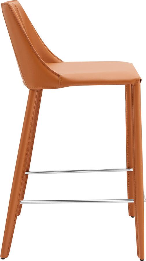 Euro Style Barstools - Kalle Counter Stool in Cognac